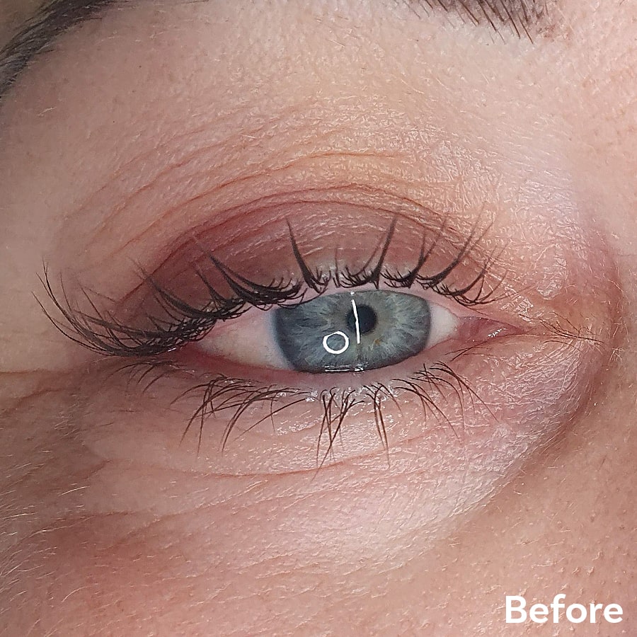 Permanent Makeup Eyeliner Before